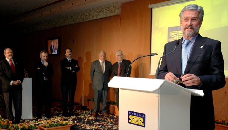 Manuel Marín, en la I edición de los Premios de Comunicación de SER Ciudad Real.