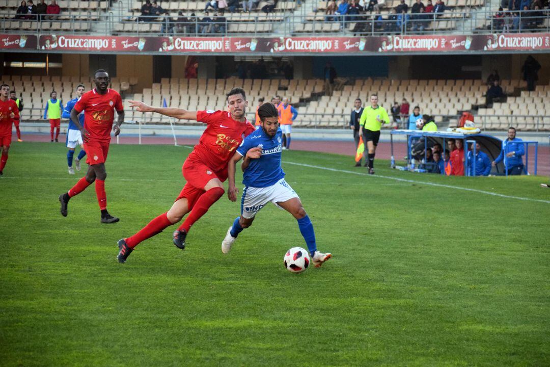 Manu Heredia durante un partido en Chapín 