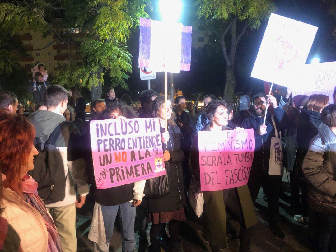 Un momento durante la concentración