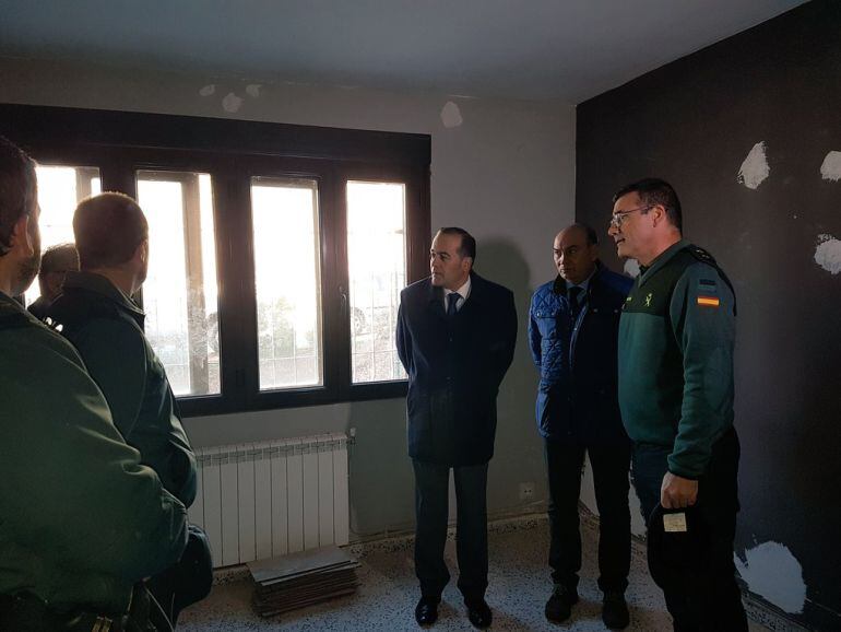 Visita a las obras del cuartel de Atienza