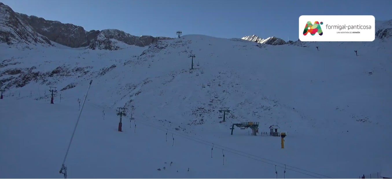 Imagen de Panticosa a primera hora de la mañana