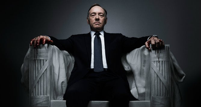 Imagen promocional de &#039;House of Cards&#039; con Kevin Spacey