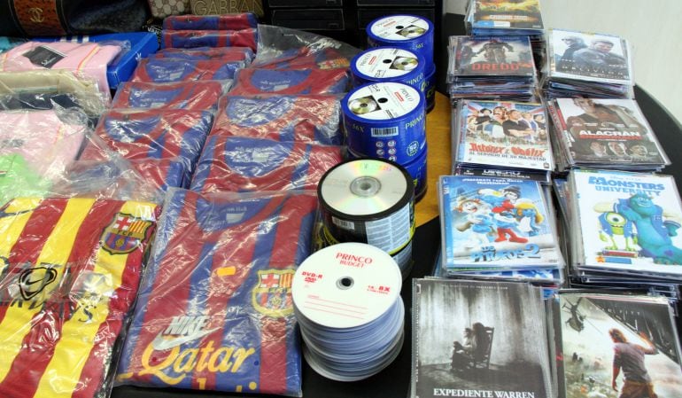 Mercaderia requisada del top-manta. 