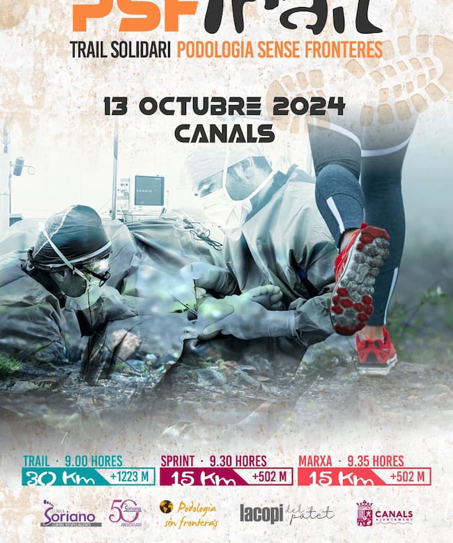 Cartel del Trail Solidario Podología Sin Fronteras