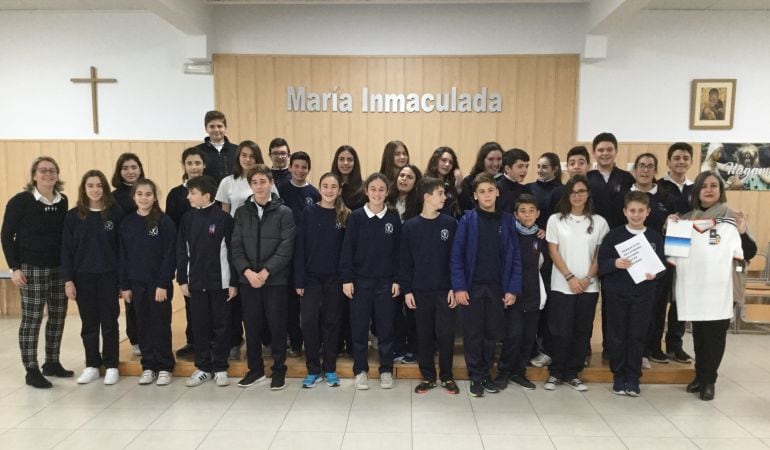 Alumnos de 2º de la ESO del Colegio María Inmaculada