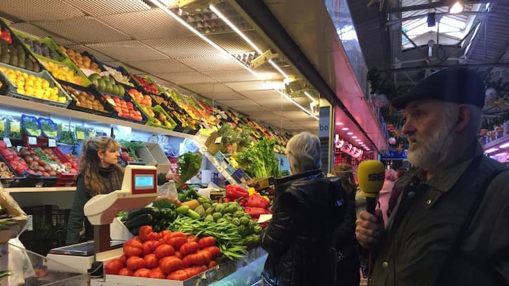 La lechona está a 105 euros la pieza y la gamba de Sóller a 120 euros el kilo