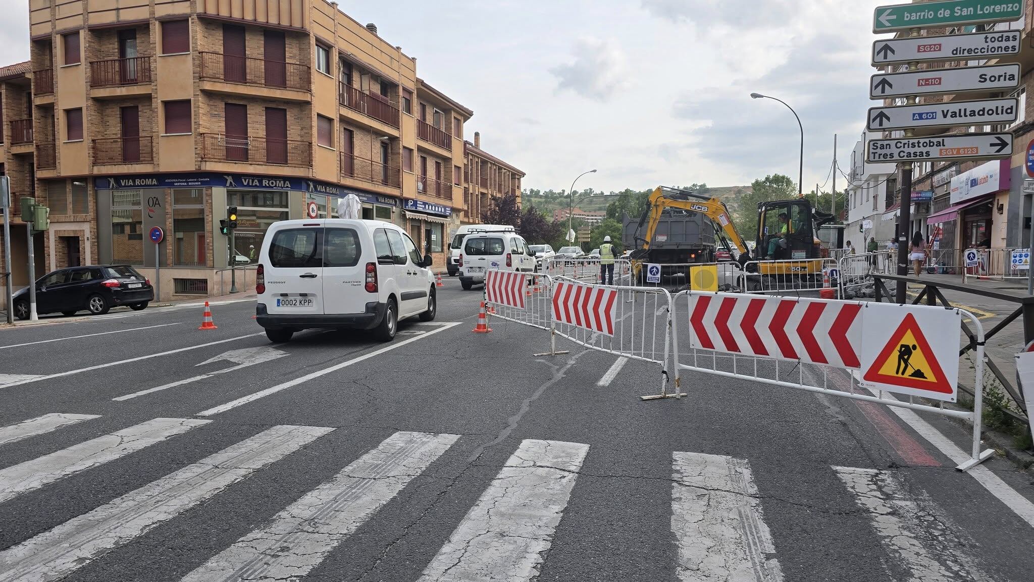 Restricciones de tráfico en la Avenida Vía Roma
