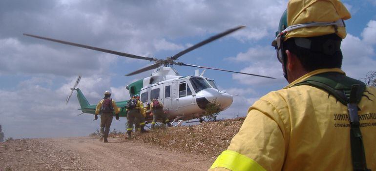 Efectivos del Infoca. Imagen de Archivo