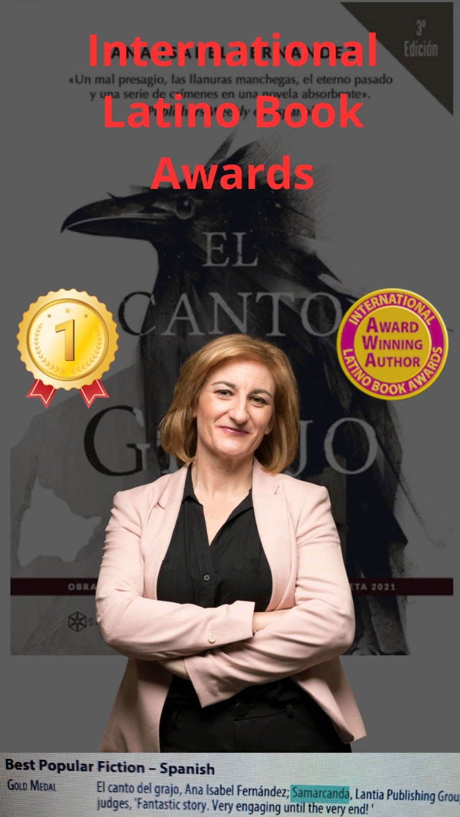 Anabel Fernández, International Latino Book Awards