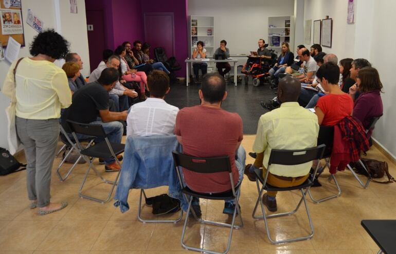 Reunión del Consejo Ciudadano de Podemos Aragón