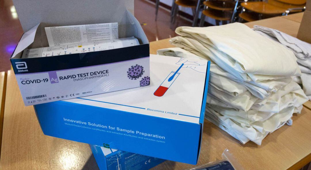 Imagen de archivo de unos test covid19 