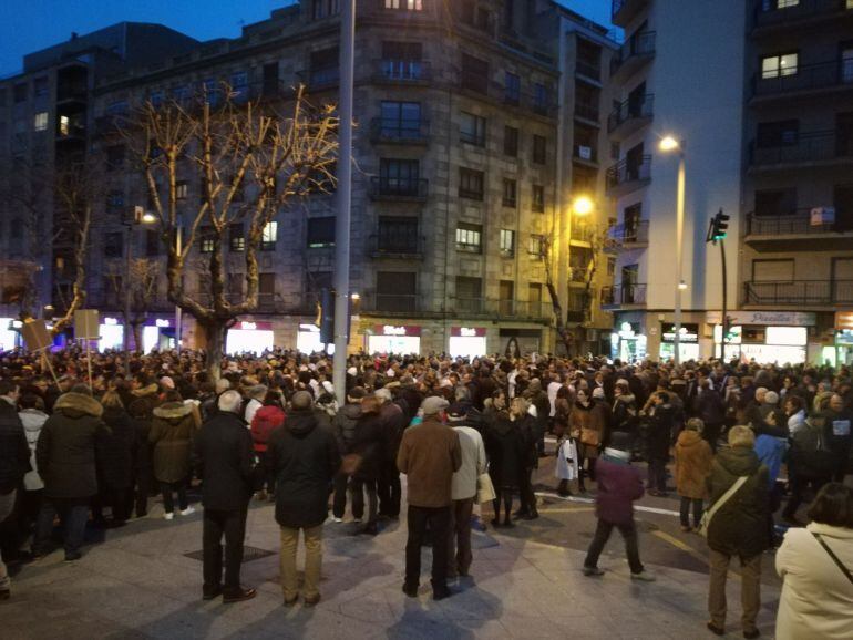 Imagen de la última parte de la manifestación.