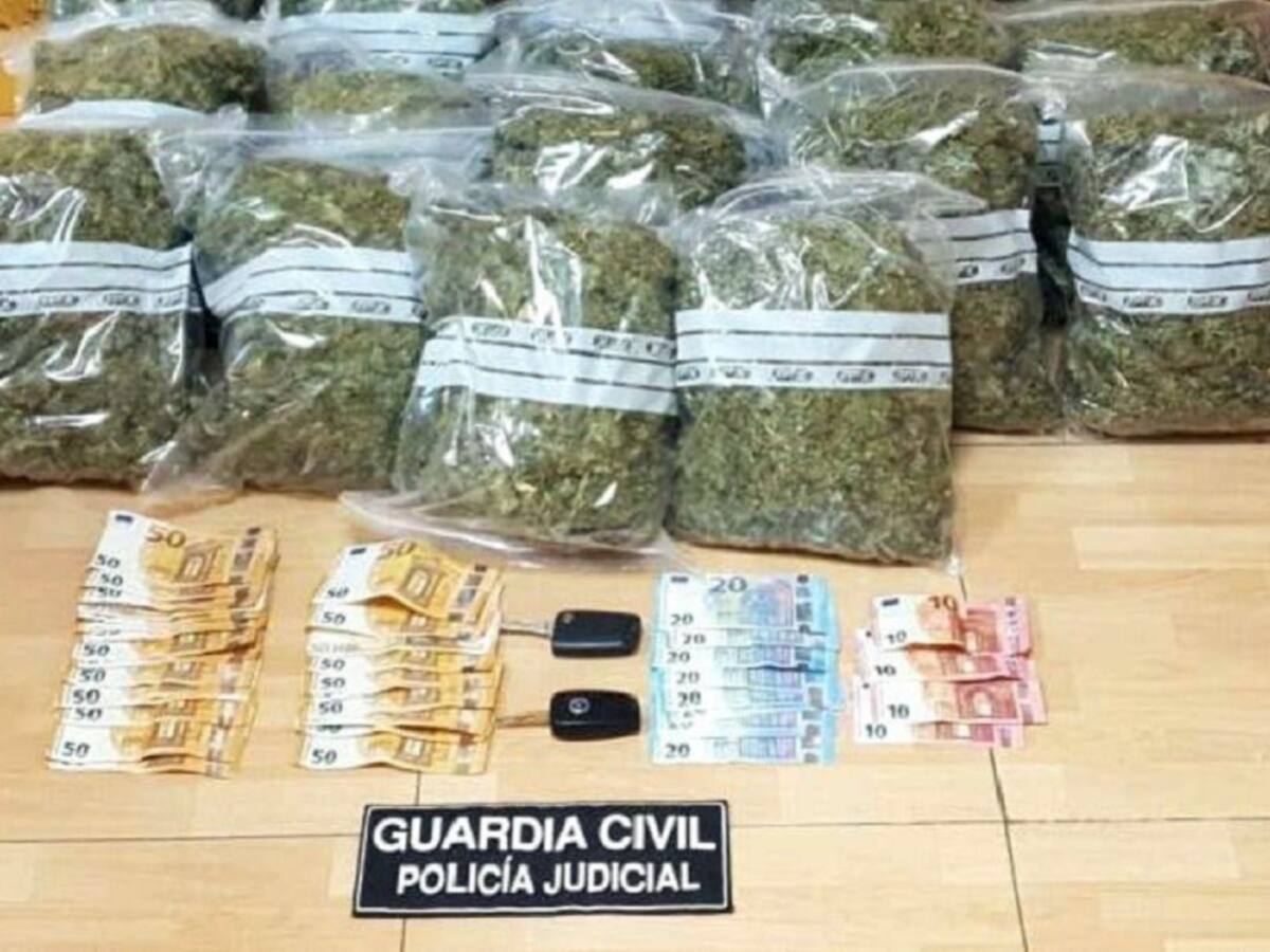 Detenido un hombre en Cantabria con más de 14 kilos de marihuana