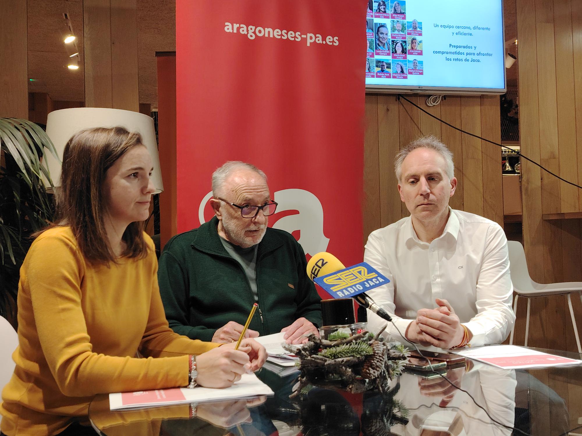 Aragoneses Plataforma Aragonesista hacían balance de su participación en el gobierno municipal de Jaca