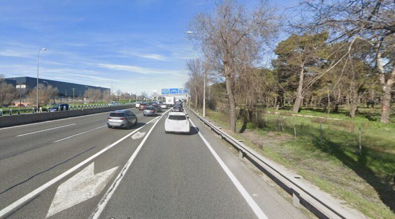 Imagen de la A-4 a su paso por el término municipal de Getafe.