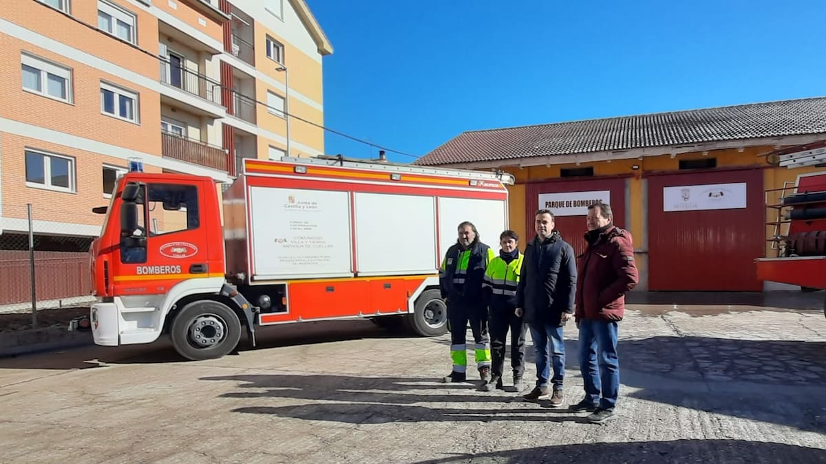 Carlos Fraile, alcalde de Cuéllar habla del nuevo espacio para los bomberos voluntarios de Cuéllar