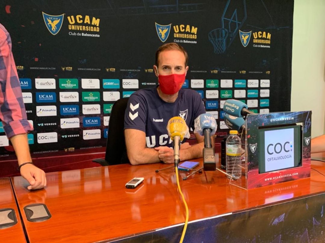 Sito Alonso en la rueda de prensa previa al partido contra Movistar Estudiantes