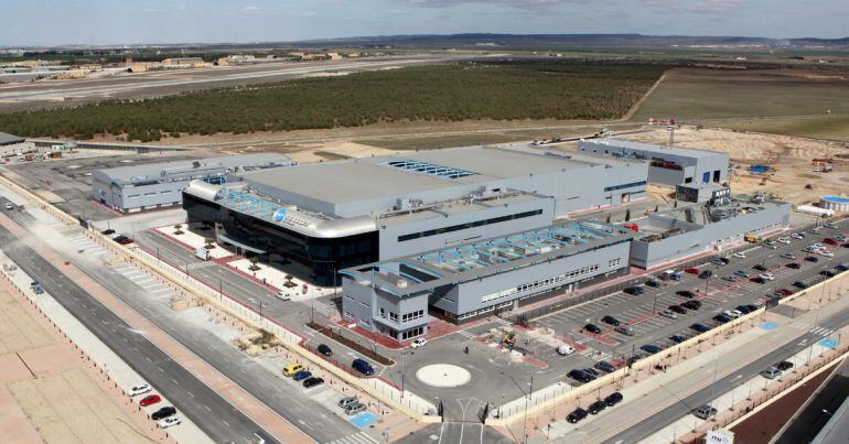 Imagen aérea de la factoría que Airbus tiene en Albacete. La antigua Eurocopter