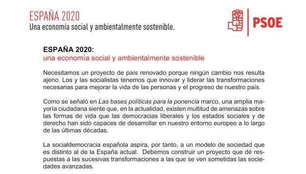 Consulta el documento &#039;España 2020: Una economía social y ambiental sostenible&#039;