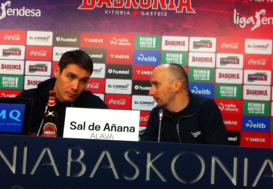Rueda de prensa de presentación de Kristjan Kangur en el Buesa Arena.