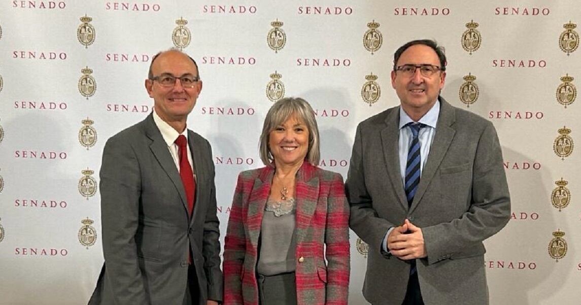 Senadores del PP por Palencia, Jorge Martínez Antolín, María José Ortega y Alfonso Polanco