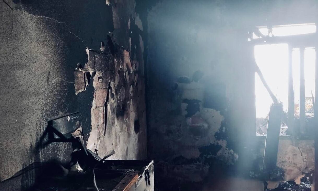 Incendio sofocado por los Bomberos de Jaén.