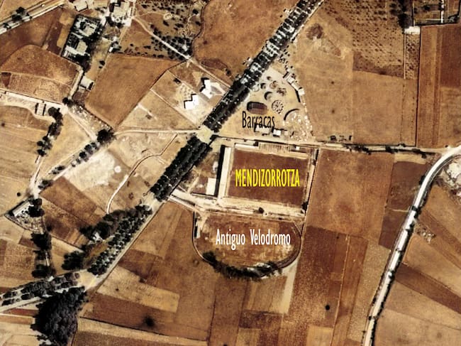 Mendizorrotza y alrededores en 1956