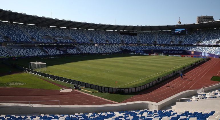 Una panorámica del estadio de Tiflis