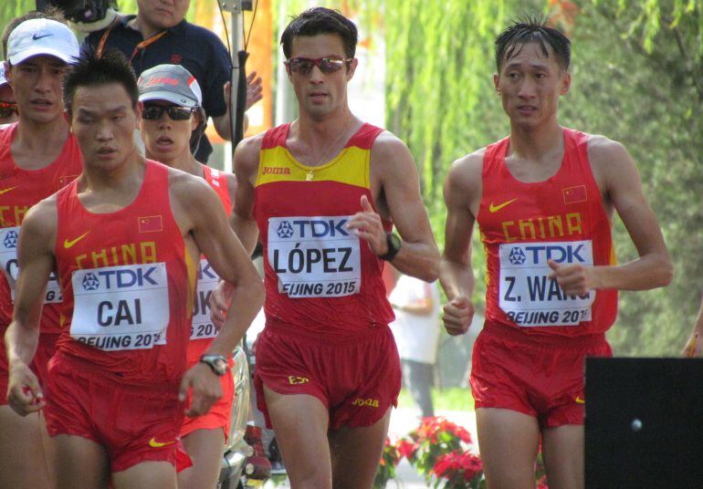 Miguel Ángel López en el mundial de Pekín