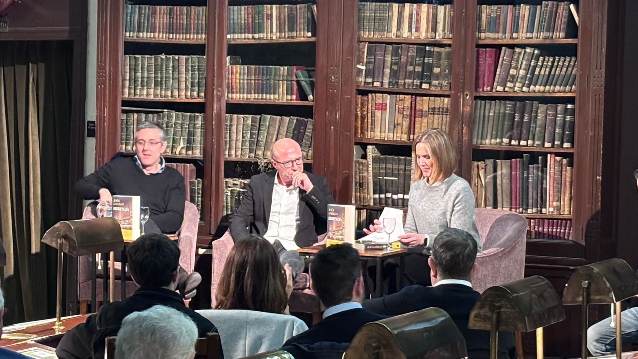 Eduardo Madina, Jesús Gallego y Silvia Intxaurrondo, en la presentación de &#039;Herencia&#039; (Foto: Yago de Vega).