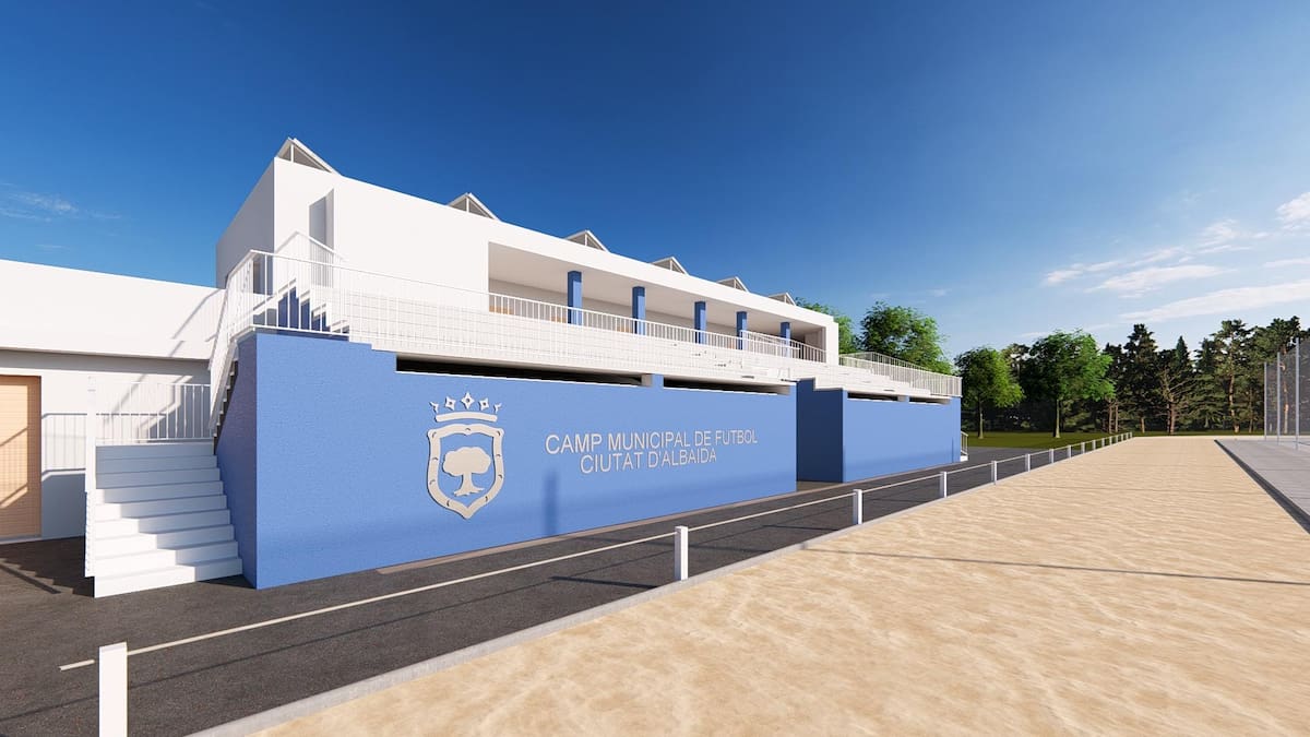 Albaida renovará su campo de fútbol y la pista de atletismo con una inversión de 414.000 euros de la Diputación de València