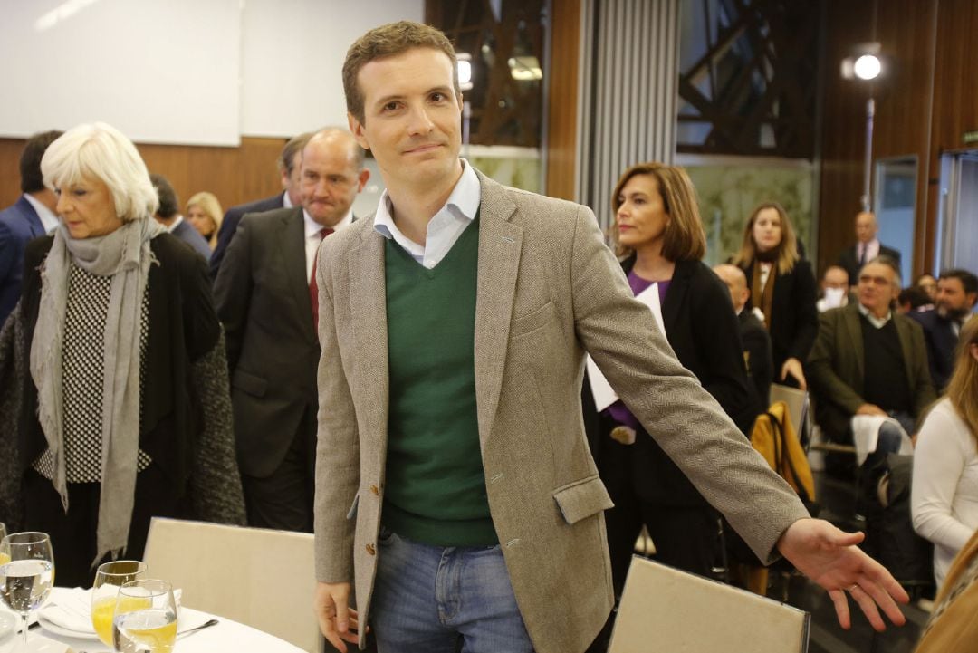 El presidente del PP, Pablo Casado, participa en el Foro La Voz de Cádiz 
 