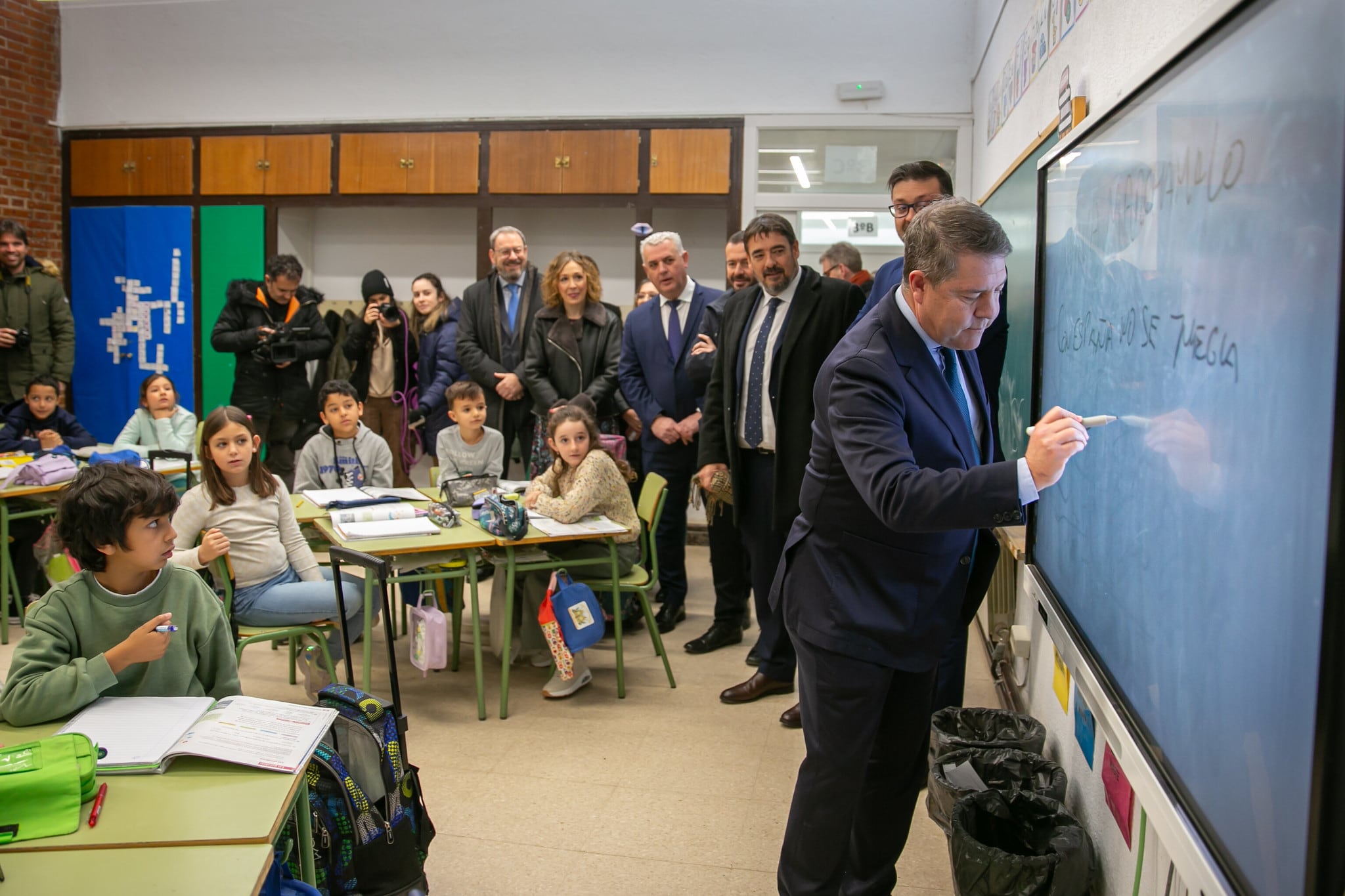 García-Page en el Colegio de Marchamalo