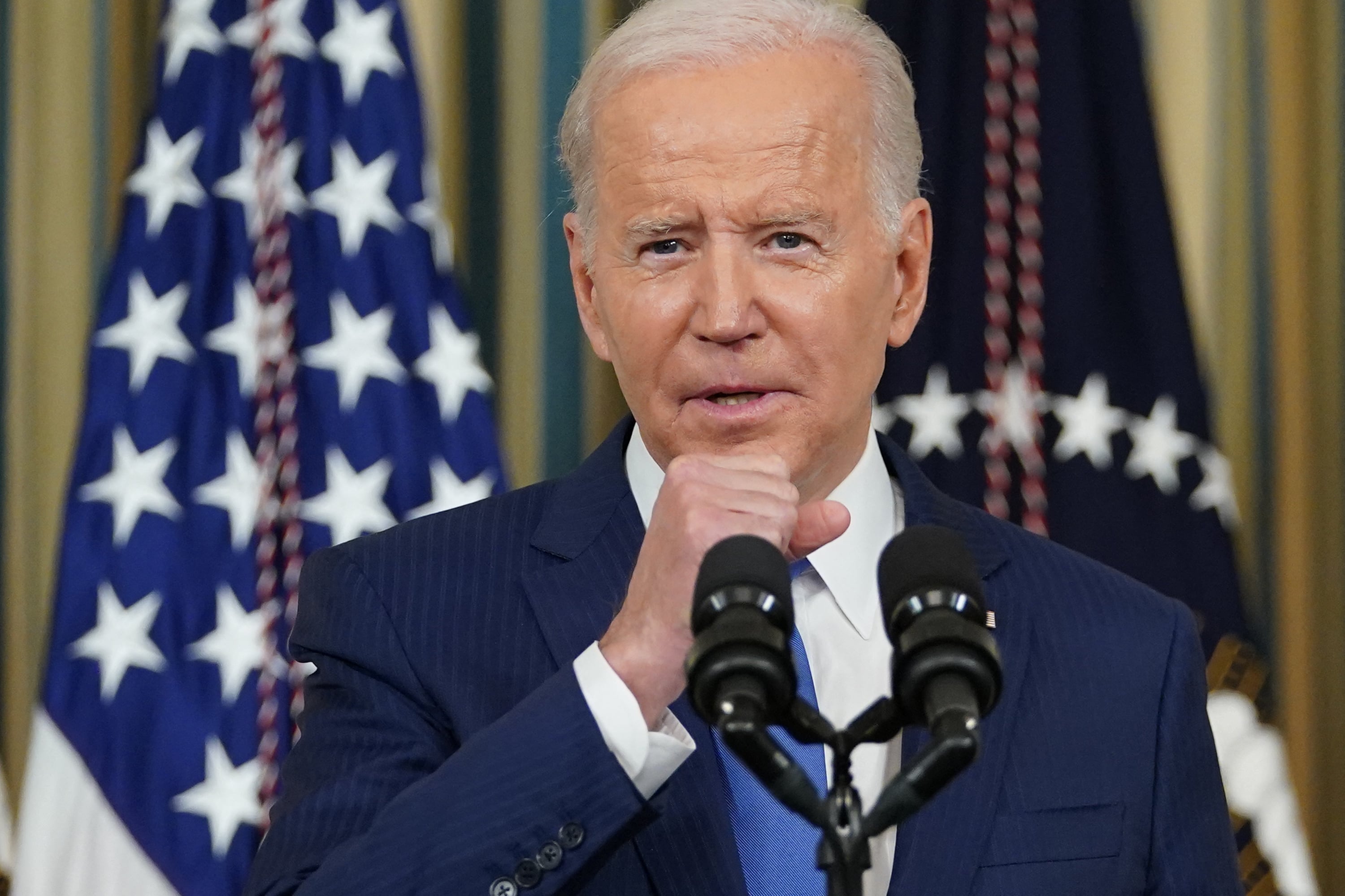 El presidente de EEUU, Joe Biden, en la rueda de prensa que ha dado este miércoles desde la Casa Blanca