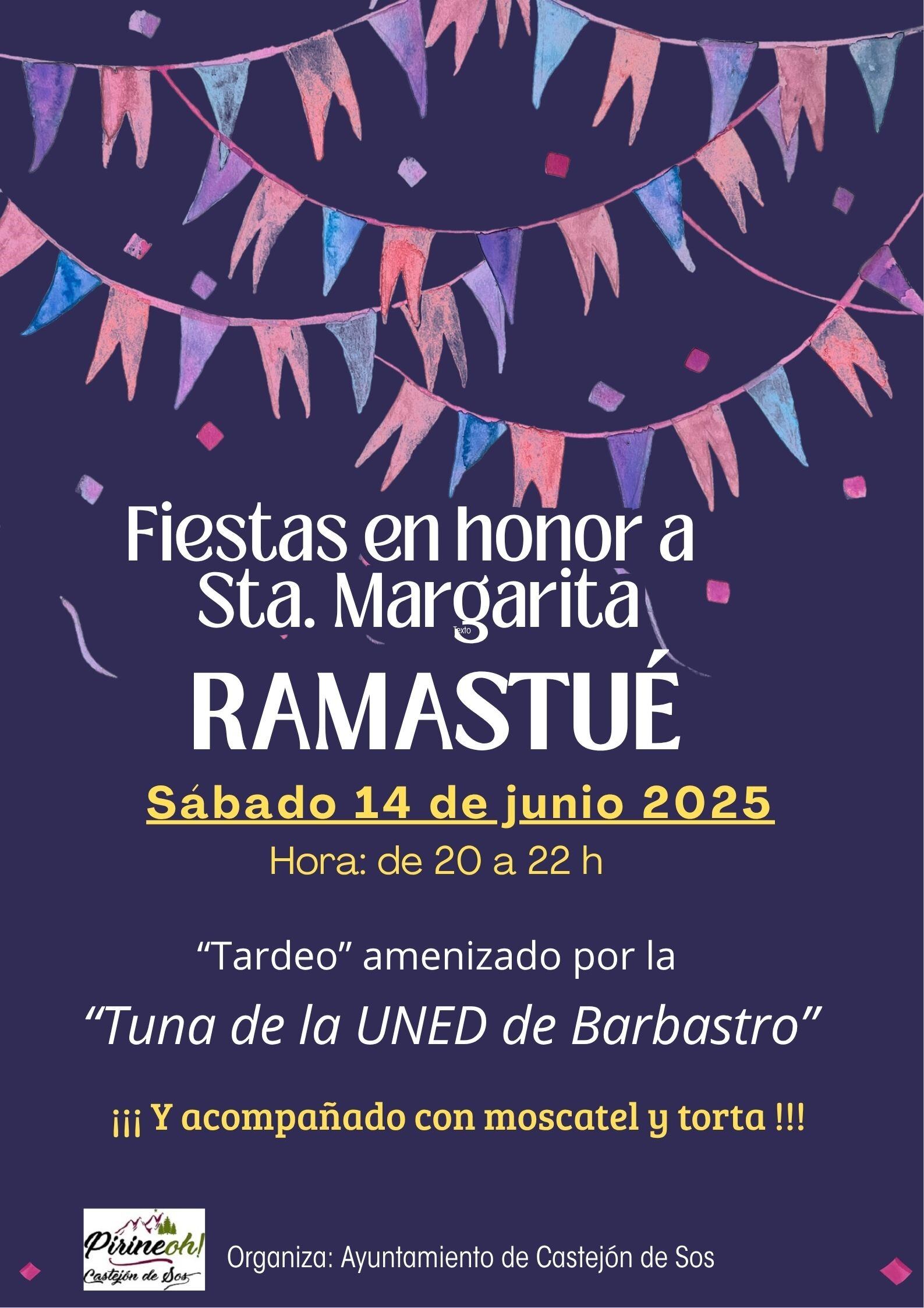 Fiestas en honor a Santa Margarita en Ramastué