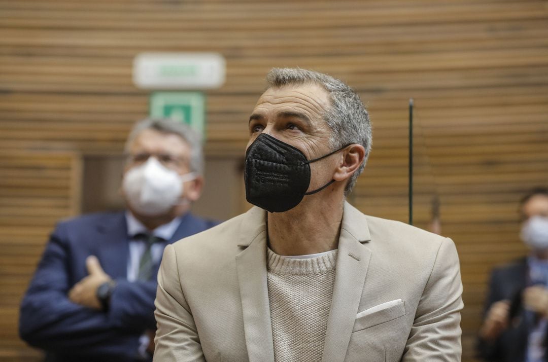 Toni Cantó durante una sesión plenaria en Les Corts valencianes el 11 de marzo de 2021