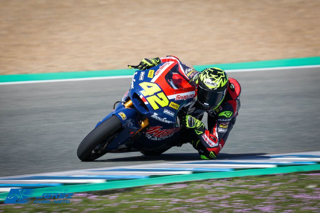 Marcos Ramírez durante la última sesión de entrenamiento en el Circuito