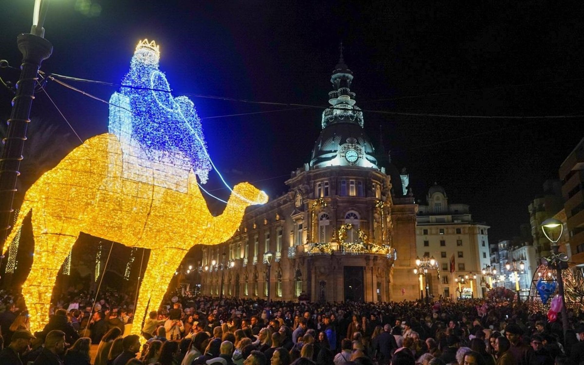 Inauguración del encendido de Navidad en Cartagena.