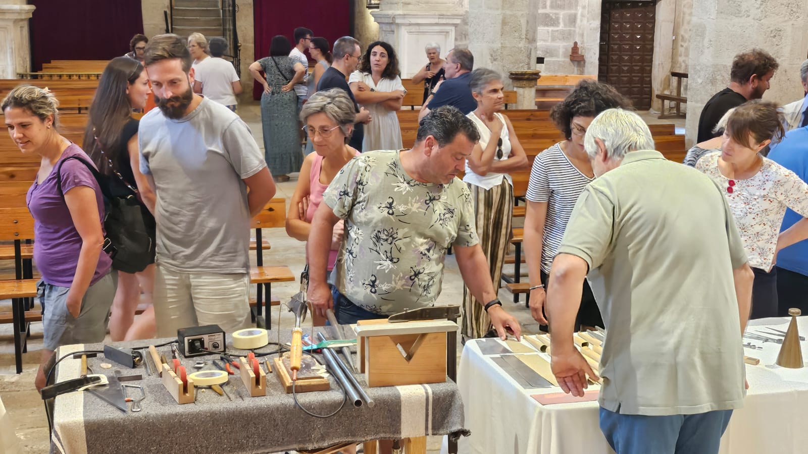 Interés en Vadocondes por el proceso de restauración del órgano histórico de su templo parroquial