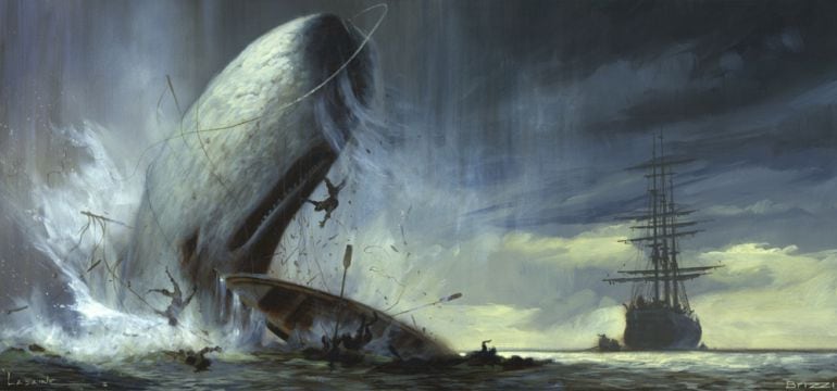 Ilustraciones para la novela de Herman Neville, Moby Dick