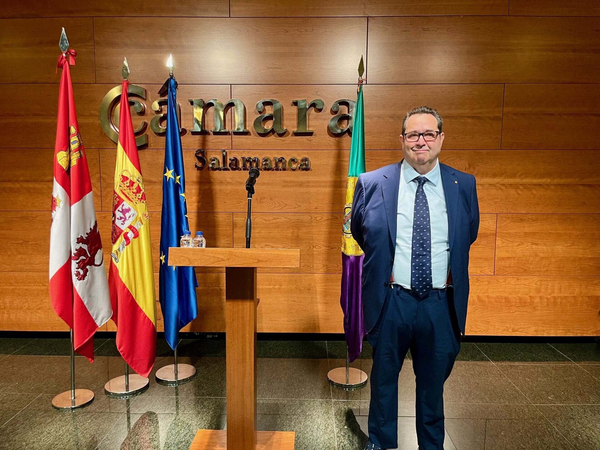 Benjamín Crespo deja la presidencia de la Cámara de Comercio de Salamanca