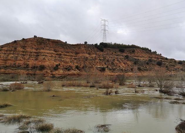 Estado del río con las últimas lluvias.