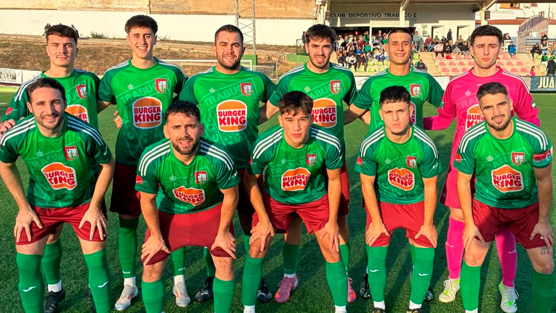 El once inicial del CD Trabuco frente al Antequera B