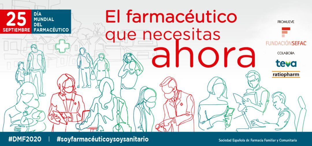 La campaña se enmarca en los actos del Día Mundial del Farmacéutico, que se celebra cada año el 25 de septiembre.