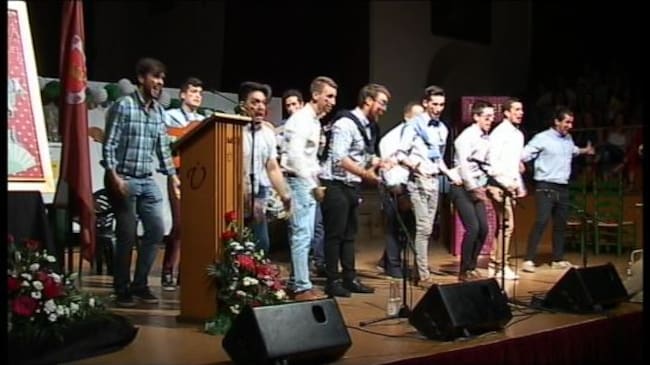 La chirigota 'Los del Quero' en el Pregón Oficial de la Feria de San Miguel 2016