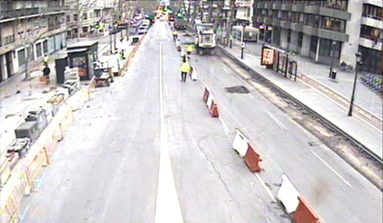 Vista de la calle Navarro Reverter desde una cámara de control de tráfico