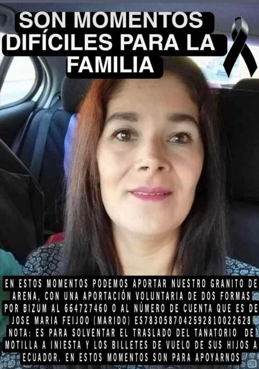 La familia de Sayda pide ayuda para su repatriación