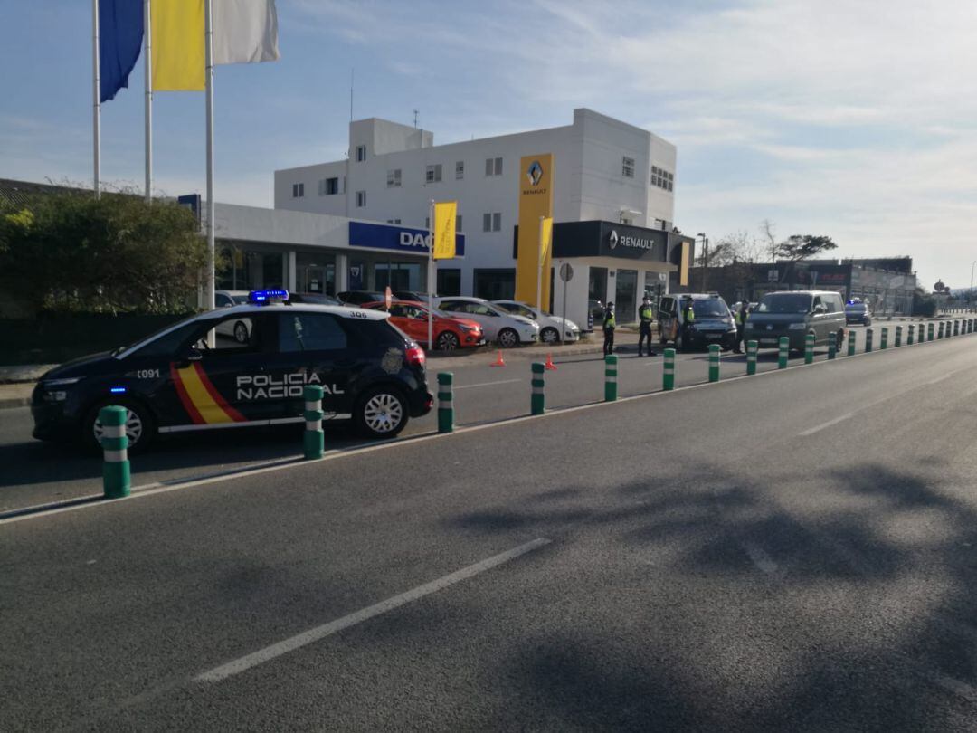 Imagen de uno de los controles realizados en las últimas horas en Ibiza