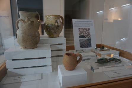 Piezas cerámicas halladas en la excavación de Las Llanas