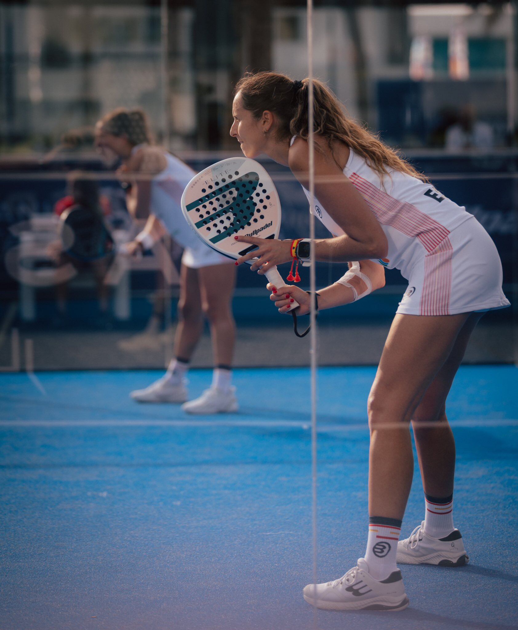 La menorquina en un moment del seu partit contra Xile.